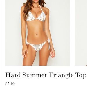 Beach Bunny - Hard Summer Triangle Top - White